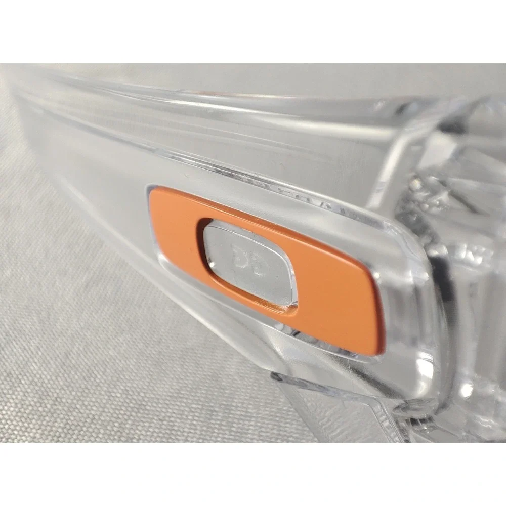 Oakley Batwolf Crystal Clear Sunglasses Fire Iridium Orange Icons NWOT Mint‎